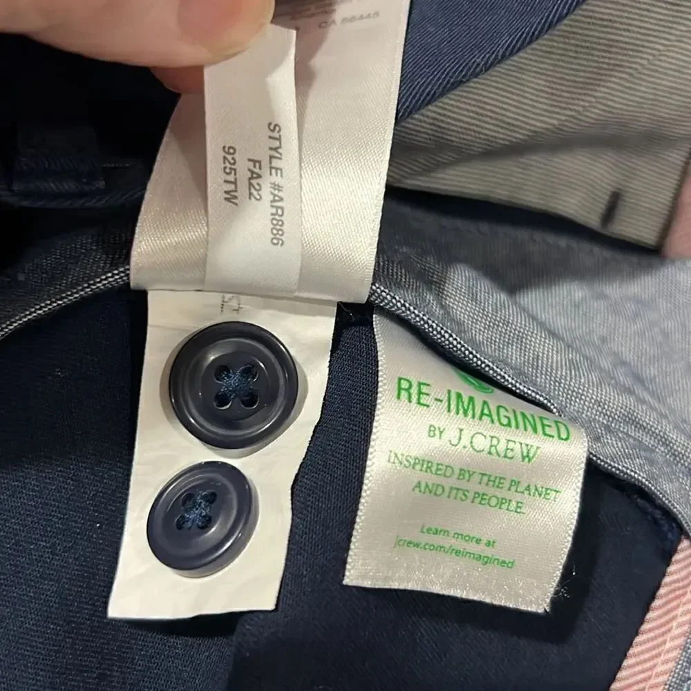 J. Crew 770™ Straight-fit stretch chino pant in Navy Blue NWT and NWOT